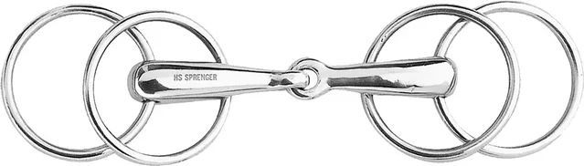 Produktbild von Einfaches Pferdegebiss mit 2 Ringen und Schlitz Sprenger Basic