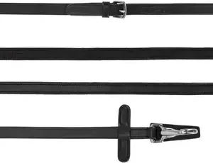 Produktbild von Einseitige rutschfeste Lederzügel mit Clip für Pferde QHP