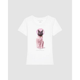 Produktbild von Einstein Newton Astro Cat T-Shirt Rodeo Weiß XS