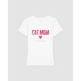 Produktbild von Einstein Newton Cat Mom Pinky T-Shirt Rodeo Weiß XS