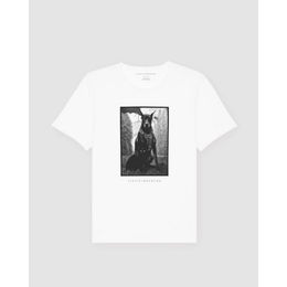 Produktbild von Einstein Newton Herrenshirt Mad Dog T-Shirt Bass Weiß S