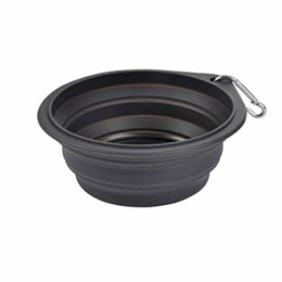 Produktbild von Einziehbarer Futternapf aus Silikon mit Karabiner - 550 ml