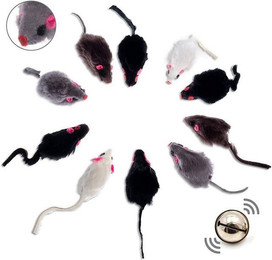 Produktbild von ELANOX Spielmäuse 10er Set mit Glocke und Katzenminze