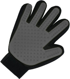 Produktbild von elasto Fellpflegehandschuh Pet schwarz/grau