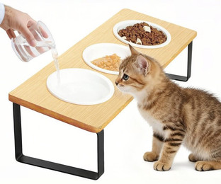 Produktbild von Elegear Futternapf Hundenapf & Katzennapf Futterstation