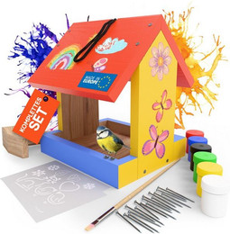 Produktbild von Eli Futterhaus Bausatz für Kinder zum Bemalen