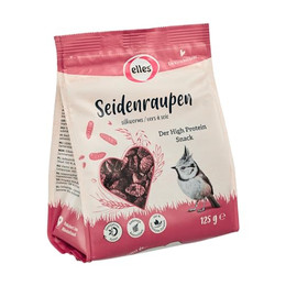 Produktbild von Elles Seidenraupen Protein Delikatesse für Wildvögel - 125 g