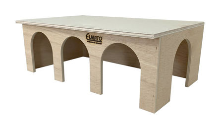 Produktbild von Elmato Nagerhaus Meerschweinbahnhof Holzhaus