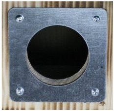 Produktbild von ELMATO Nistkasten Einflugblech 32mm - 1 Stk.
