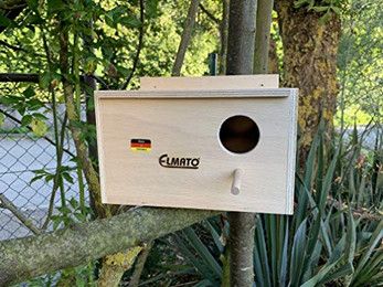 Produktbild von ELMATO Nistkasten Wellensittich mit Anflugstange