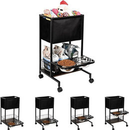 Produktbild von Emfogoo Futternapf erhöhte Hundefutterstation mit integriertem Spielzeuglager