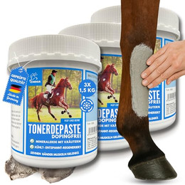 Produktbild von EMMA essigsaure Tonerde für Pferde - 3 x 1,5 kg