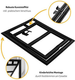 Produktbild von empasa Katzenklappe für Insektenschutztüren