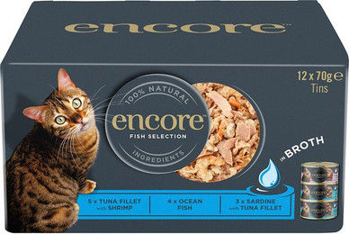 Produktbild von Encore Dose in Brühe Mixpaket Fisch Selection - 12 x 70 g