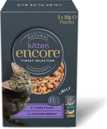 Produktbild von Encore Kitten Jelly Pouch Mix - 20 x 50 g