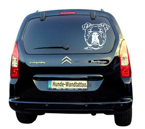 Produktbild von Englische Bulldogge Kopf Auto Wohnmobil Aufkleber