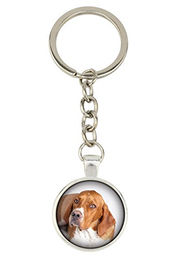 Produktbild von English Pointer I - keychain with your photo, key decoration, bag pendant from Art-Dog brand silber