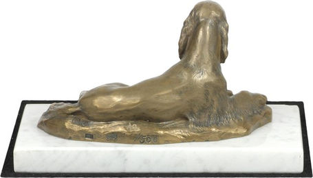 Produktbild von English Setter Lawerack Hundefigur auf weißem Marmor