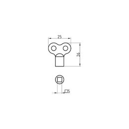 Entlüftungsschlüssel für Heizkörper – Bild 1 von 3