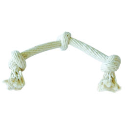 Produktbild von EQuest Hundespielzeug Spirit Spieltau mit 3 Knoten Natur M