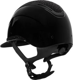 Produktbild von Equestro Apocalipse Glossy Reithelm mit Strasssteinen