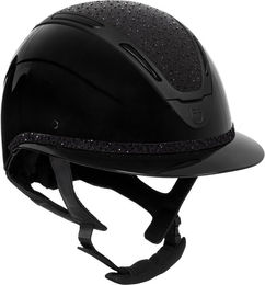 Produktbild von Equestro Apocalipse Glossy Reithelm mit Strasssteinen