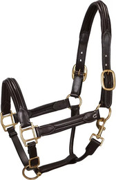 Produktbild von EQUESTRO Cavezza Leder Superior Pony dunkelbraun