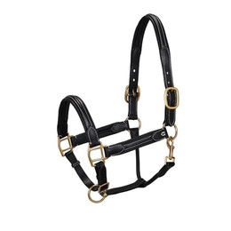 Produktbild von Equestro Cavezza Leder Superior Pony Schwarz