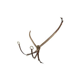 EQUESTRO Pettorale Clincher Messing COB cognac – Bild 1 von 2