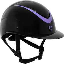 Produktbild von Equestro Reithelm mit poliertem Kunstlederarmband