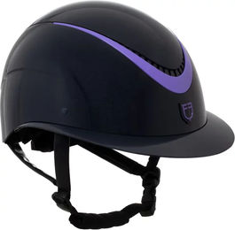 Produktbild von Equestro Reithelm mit poliertem Kunstlederarmband