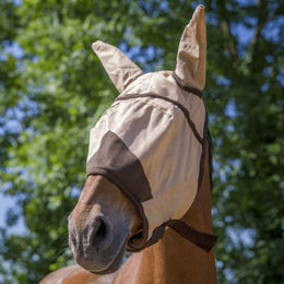 Produktbild von Equi-Theme Unisex Fly Protector Maske Karamell