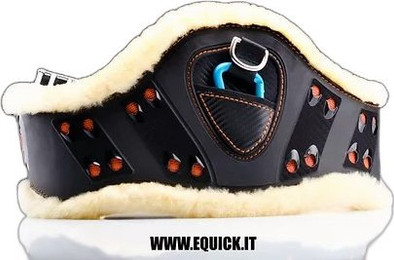 Produktbild von EQUICK eSapphire Sattelgurt mit No Kill Kunstfell - 145 cm