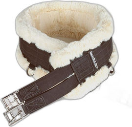 Produktbild von Equiline Springsattelgurt mit Schafwollpolsterung - 130 cm