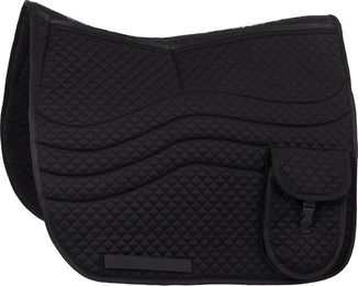 Equinate 2 Zonen Korrektur Schabracke Odessa für Reitpads und Dressursättel S Schwarz – Bild 1 von 4