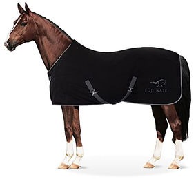 Produktbild von Equinate Abschwitzdecke Nevada aus Fleece mit Widerristpolster und Kreuzbegurtung