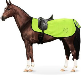 Produktbild von Equinate Ausreitdecke Reflective mit Fleeceinnenfutter neon gelb
