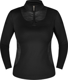Produktbild von Equinate Damen Funktionsshirt Glide / Leichtes Langarmshirt XS Schwarz