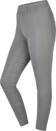 Equinate Damen Reitleggings Myla Vollbesatz mit Handytasche und Gürtelschlaufen 38 Grau – Bild 1 von 6
