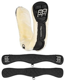 Produktbild von Equinate Kurzgurt Lakewood mit abnehmbarem synthetischem Lammfell 60 cm - 60 cm