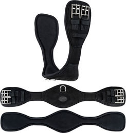 Produktbild von Equinate Kurzgurt Santiago aus Wildleder Schwarz 70cm