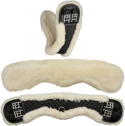 Equinate Mondgurt anatomisch echt Lammfell 80 cm - 80 cm – Bild 1 von 5