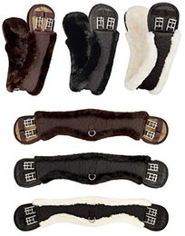 Equinate Mondgurt anatomisch mit synthetischem Lammfell 80 cm Braun - 80 cm – Bild 1 von 5