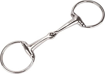 Produktbild von Equinate Olivenkopfgebiss Edelstahl 16mm einfach gebrochen 11,5cm