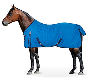 Produktbild von Equinate Regendecke Springfield mit Fleece 165 cm Cobalt - 165 cm