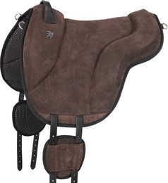 Equinate Reitpad California Wildleder Bareback Pad Pony Braun – Bild 1 von 2
