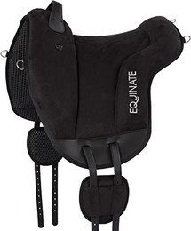 Produktbild von Equinate Reitpad Hamilton aus synthetischem Wildleder Schwarz