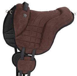 Produktbild von Equinate Reitpad Harper aus synthetischem Wildleder Braun