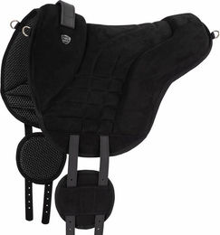 Equinate Reitpad Harper aus synthetischem Wildleder Pony Schwarz – Bild 1 von 5