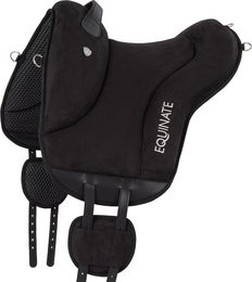 Equinate Reitpad Newfield aus synthetischem Wildleder Pony Schwarz – Bild 1 von 4